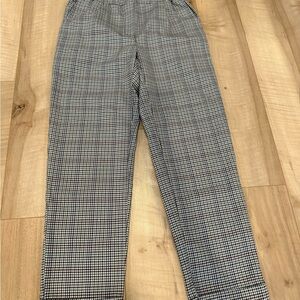 Simons Black and White Checkered Dress Pants